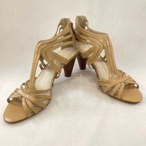 Nine West, Freesia Sandal, size 9M, beach sand color, comfortable, worn once